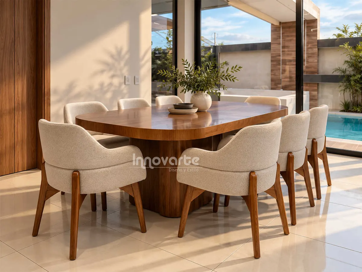 Comedor Moderno Branigen en Madera Maciza