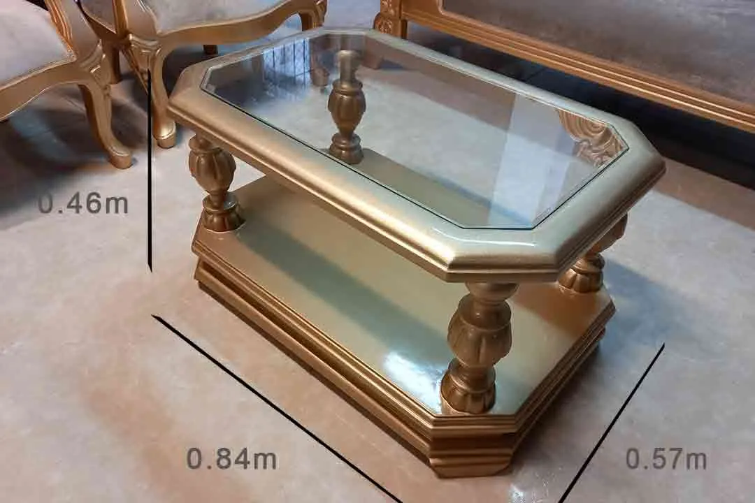 Mesa de centro Clásica Copa grande (Dorado)