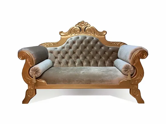 Sofa Chaiselongue Enford (Dorado)