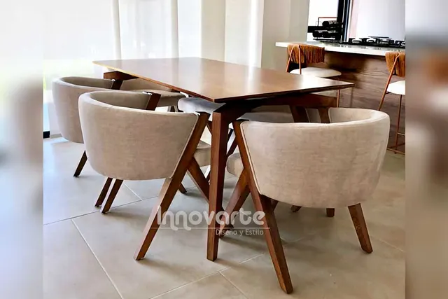 Comedor Milan madera natural