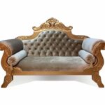 Sofa Chaiselongue Enford (Dorado)
