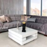 Sofá en L Modular Kenedy brazos gris