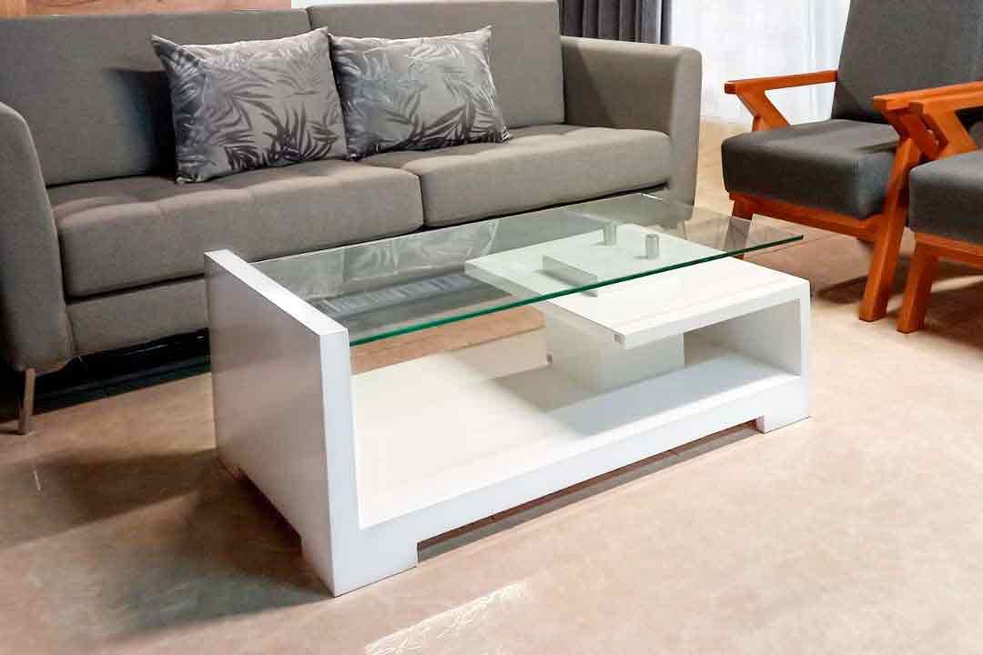 Mesa de centro “G” Blanca - Innovarte - Diseño y estilo
